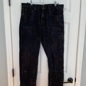 Filson Bullbuck Double-Front Jeans, Rinsed Black, Size 34/34